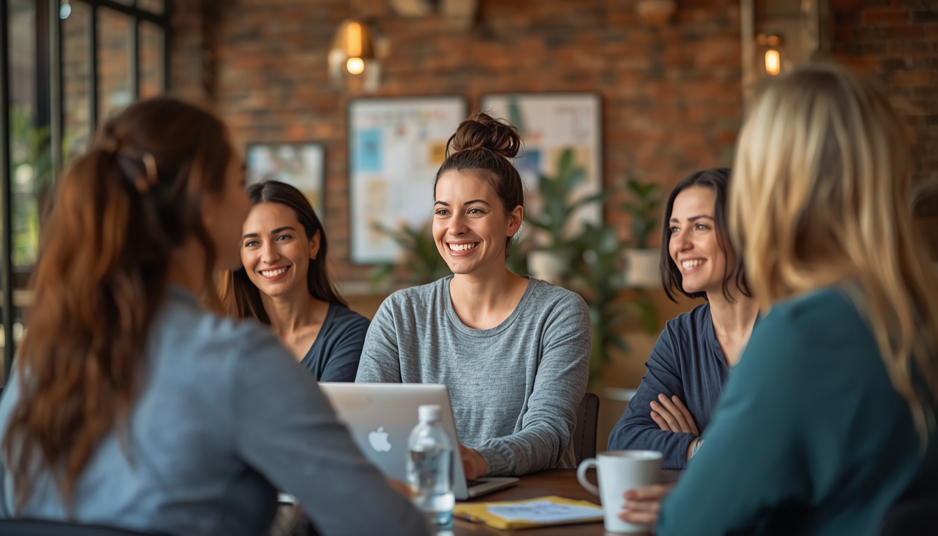Neckactivelife team collaborating during a corporate wellness session